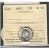 Image 1 : 1940 10¢ ICCS MS65.  Lustrous white.