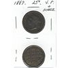 Image 1 : 1887 25¢ VF+. (PBA).  Key date.
