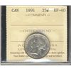 Image 1 : 1891 25¢ ICCS EF40.  Nice key issue.