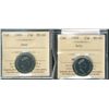 1999 25¢ June & July ICCS MS66. Lot of 2 coins.