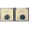 1999 25¢ September & November ICCS MS66. Lot of 2 coins.