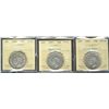 Image 1 : 1938 50¢ & 1947 ML F15 along with 1947 C7R EF40.  Lot of 3 ICCS coins.