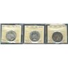 1952 50¢, 1953 SD & 1967 ICCS MS64.  Lot of 3 coins.