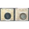 Image 1 : 1967 50¢ ICCS SP66 Cameo & SP67.  Lot of 2 coins.
