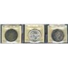 Image 1 : 1936 $1, 1937 & 1966 ICCS MS63.  Lot of 3 coins.