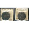 Image 1 : 1936 $1 & 1949 ICCS MS63 toned.  Lot of 2 coins.