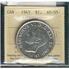 Image 1 : 1945 $1 ICCS AU55.