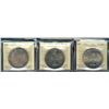 Image 1 : 1949 $1, 1962 & 1964 ICCS MS64.  Lot of 3 coins.