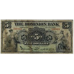 The Dominion Bank of Canada; 1925 $10 #300404 CH-220-16-14 PMG VG10.