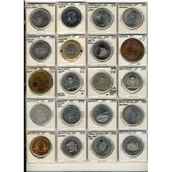 Trade Dollars;  Lot includes 513 pcs from the Province of Ontario.  Mixed lot of Provincial Township