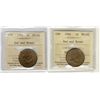 Image 1 : 1902 1¢ & 1904 ICCS MS63RB.  Lot of 2 coins with lustre.