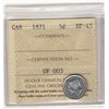 Image 1 : 1871 5¢ ICCS EF45.  Strong white issue