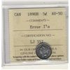 Image 1 : 1890H 5¢ Error I's ICCS AU50.  Interesting variety.