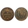 Image 1 : 1897 5¢ Wide 8 ICCS MS62.  Intense russet shades.