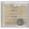 Image 1 : 1900 5¢ Oval 0 ICCS AU55.  Nice fields.