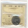 Image 1 : 1928 5¢ ICCS MS63.  Lots of lustre and full band.
