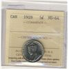 Image 1 : 1928 5¢ ICCS MS64.