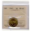 Image 1 : 1943 5¢ ICCS MS65.