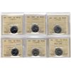 Image 1 : 1947 5¢, 1947 ML, 1948, 1949 , 1957 & 1959 ICCS MS63.  Lot of 4 coins.