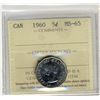 Image 1 : 1960 5¢ ICCS MS65.