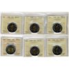 Image 1 : 1996 $2 MS63, MS64(4) & 2000 Knowledge MS64.  Lot of 6 coins all ICCS graded.