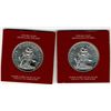 Image 1 : Bahamas 1973 Proof Sterling Silver UNC Specimen $5 Coat of Arms coin.  Lot of 2 examples both in ori