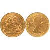 Image 1 : Great Britain 1957 Gold Soverign.  Lustrous UNC issue.  0,2350 Gold.