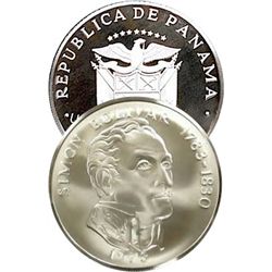 Republic of Panama Mint Lot;  Includes 1973 20 Balboa KM#31.  Comes in original packaging.  3,8538oz