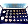 Image 1 : Thailand Royal Mint Lot;  Includes 1963 Coin set in Blue velvet case,  30 different coins including 