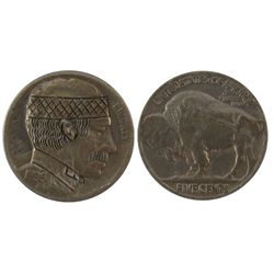 USA, 1936 5¢ Hobo Nickel.