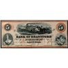 Image 1 : The Bank of Brantford;  1859 $5 Remainder.  Nice UNC issue.