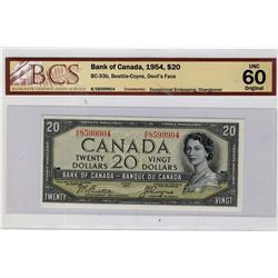 1954 $20 BC-33b #BE8599904 BCS UNC60 Original.