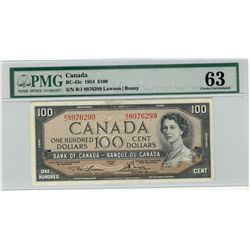 1954 $100 BC-43c #BJ8976299, PMG CH UNC63.  Shows small margin crease.
