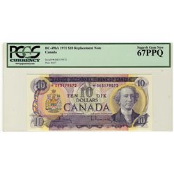 1971 $10 BC-49bA #*DK3179572 PCGS SUPERB GEM UNC67PPQ.  Superb example.  Perfect!
