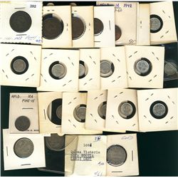 Maritime Coin Lot;  includes PEI 1871 1¢, NS 1861 1¢(2), NFLD, 1907 1¢, 1929, 1941, 1942, 5¢ 1876, 1