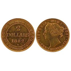 Nfld $2 Gold 1882H, EF.