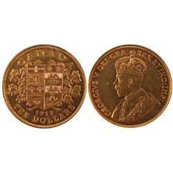 1912 $10 Gold, EF45.