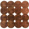 Image 1 : 1932(7) 1¢ & 1933 UNC.  Lot of 8 coins all original in 2x2's all with sharp lustre and basicaly Red 