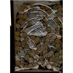 1937 1¢ to 1952.  A nice accumulation of 1600 pcs VG to VF, all dates inclusive