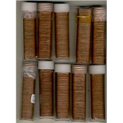 1958 1¢ to 1968 BU Roll Date Set.  Includes one of each date in tube.