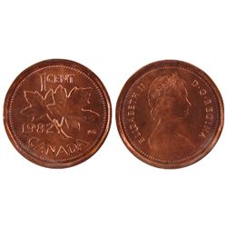 1982 1¢ ICCS MS67RD.  Top 5 graded by ICCS.