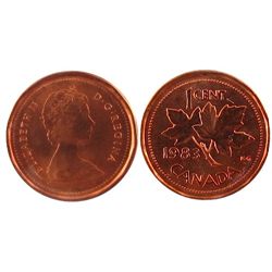 1983 1¢ Nr Bds ICCS MS67RD.  Top 8 graded by ICCS.