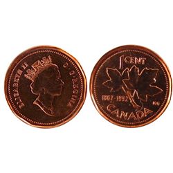 1992 1¢ ICCS MS67RD.  Top 7 graded by ICCS.