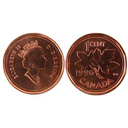 1996 1¢ ICCS MS67RD.  Top 6 graded by ICCS.