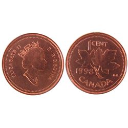 1998 1¢ ICCS MS67RD.