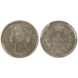 1870 5¢ PCGS MS63.  Brilliant sharp issue.