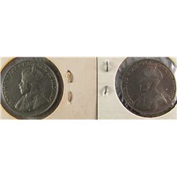 1925 5¢ VG.  Lot of 2 coins.