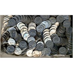 1944 5¢ to 1954;  Lot of approx 240 unsearched circ pcs.  Includes numerous each issues of 1944 & 19