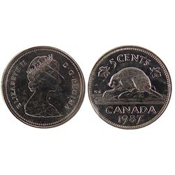 1987 5¢ ICCS MS66.  Top 6 graded.