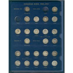 1871 10¢ to 1965 Partial set in Whitman holder.Vicky's include 1871, 1887, 1890H, 1896, 1898, 1899, 